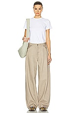 Haikure Bethany Napoli Wide Leg in Beige, view 4, click to view large image.