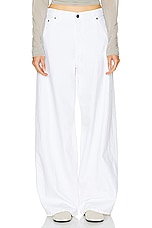 Haikure Bethany Twill Pant in Optical White, view 1, click to view large image.