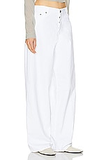Haikure Bethany Twill Pant in Optical White, view 2, click to view large image.