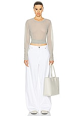 Haikure Bethany Twill Pant in Optical White, view 4, click to view large image.