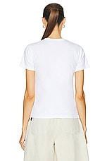 Haikure Coco Tee in Optical White, view 3, click to view large image.