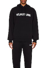 Helmut Lang Hoodie in Black, view 3, click to view large image.