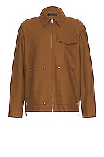 Helmut Lang Coach Jacket in Cigar, view 1, click to view large image.