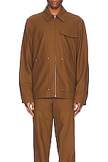 Helmut Lang Coach Jacket in Cigar, view 5, click to view large image.