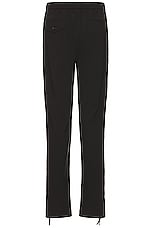 Helmut Lang Wide Leg Pants in Black, view 2, click to view large image.