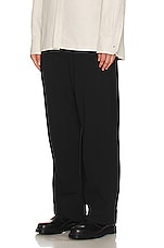Helmut Lang Wide Leg Pants in Black, view 4, click to view large image.