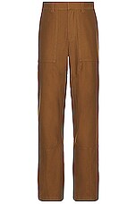 Helmut Lang Utility Pant in Cigar, view 1, click to view large image.