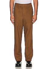Helmut Lang Utility Pant in Cigar, view 3, click to view large image.
