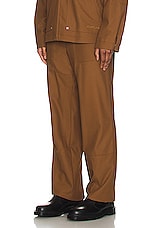 Helmut Lang Utility Pant in Cigar, view 4, click to view large image.