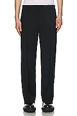 Helmut Lang Relaxed Trouser in Black, view 3, click to view large image.