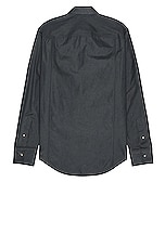 Helmut Lang Wester Shirt in Slate, view 2, click to view large image.
