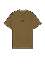 Helmut Lang Outer Space 9 Tee in Olive, view 1, click to view large image.