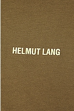 Helmut Lang Outer Space 9 Tee in Olive, view 3, click to view large image.