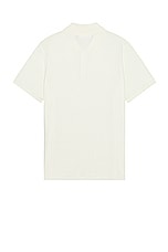 Helmut Lang Fine Gauge Polo in Ivory, view 2, click to view large image.