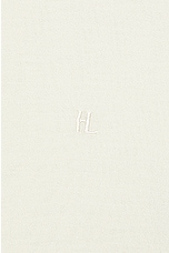 Helmut Lang Fine Gauge Polo in Ivory, view 3, click to view large image.