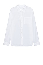 Helmut Lang Classic Shirt in White, view 1, click to view large image.