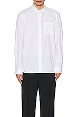 Helmut Lang Classic Shirt in White, view 4, click to view large image.