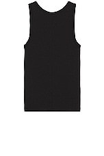 Helmut Lang Soft Rib Tank in Black, view 2, click to view large image.