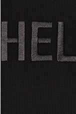 Helmut Lang Logo T-shirt in Graphite, view 3, click to view large image.