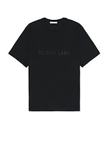 Helmut Lang Logo Tee in Black, view 1, click to view large image.