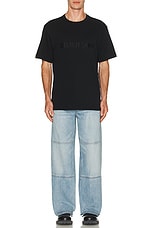 Helmut Lang Logo Tee in Black, view 5, click to view large image.