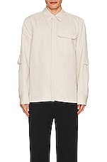 Helmut Lang Shirt in Natural, view 3, click to view large image.