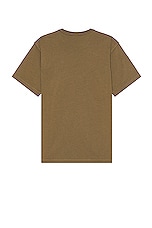 Helmut Lang Inside Out Tee in Olive, view 2, click to view large image.