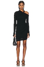 Helmut Lang Twist Dress in Black, view 1, click to view large image.