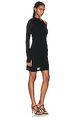 Helmut Lang Twist Dress in Black, view 2, click to view large image.