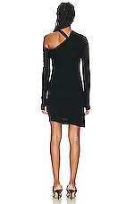 Helmut Lang Twist Dress in Black, view 4, click to view large image.
