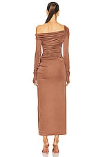 Helmut Lang Luster Dress in Rust, view 4, click to view large image.