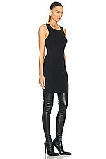 Helmut Lang Rib Tank Dress in Black, view 2, click to view large image.