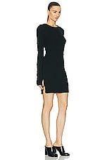 Helmut Lang Long Sleeve Mini Dress in Black, view 2, click to view large image.