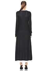 Helmut Lang Double Layer Dress in Black, view 3, click to view large image.