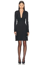 Helmut Lang Cowl Neck Dress in Black, view 1, click to view large image.