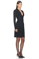 Helmut Lang Cowl Neck Dress in Black, view 2, click to view large image.