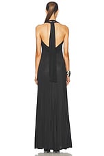 Helmut Lang Sheer Long Dress in Black Sand, view 3, click to view large image.