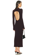 Helmut Lang Open Back Dress in Eggplant | FWRD