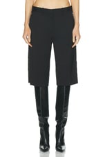 Helmut Lang Flat Front Short in Black, view 1, click to view large image.
