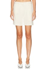 Helmut Lang Mini Short in Summer Sand, view 1, click to view large image.