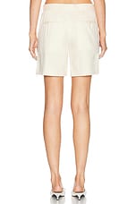Helmut Lang Mini Short in Summer Sand, view 4, click to view large image.