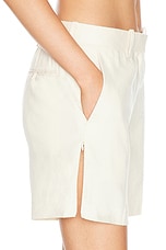 Helmut Lang Mini Short in Summer Sand, view 6, click to view large image.