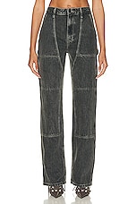 Helmut Lang Carpenter Jean in Washed Charcoal, view 1, click to view large image.