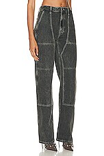 Helmut Lang Carpenter Jean in Washed Charcoal, view 2, click to view large image.