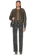 Helmut Lang Carpenter Jean in Washed Charcoal, view 4, click to view large image.