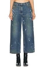 Helmut Lang Wide Leg in Mid Indigo Painter, view 1, click to view large image.