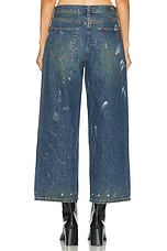 Helmut Lang Wide Leg in Mid Indigo Painter, view 5, click to view large image.