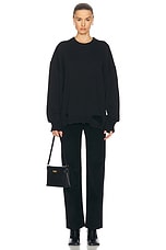 Helmut Lang Crewneck Sweater in Black, view 5, click to view large image.