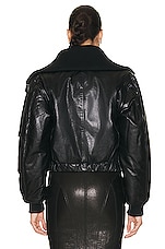 Helmut Lang Bomber Jacket in Black, view 4, click to view large image.
