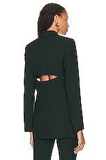 Helmut Lang Slash Blazer in Evergreen, view 3, click to view large image.
